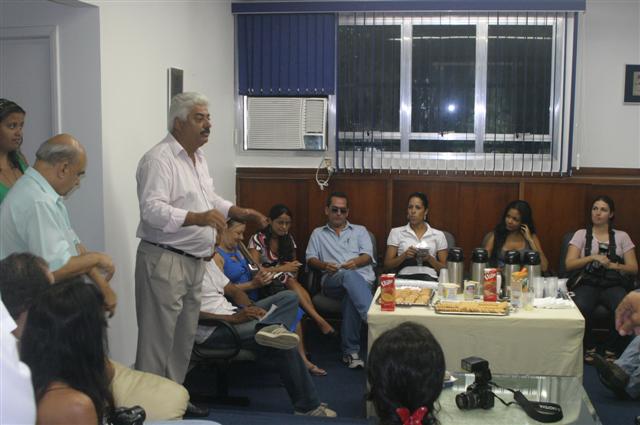 Presidente em encontro com a imprensa